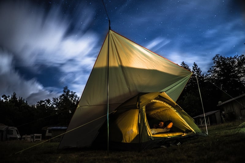 Campsite in the woods