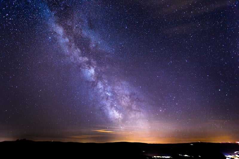 Starry night sky